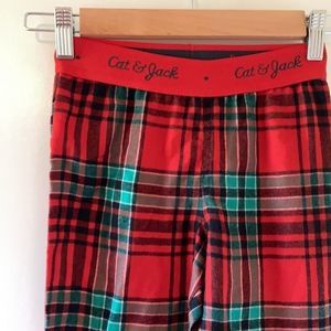 🆕 Cat & Jack Plaid Pajama Pants Kid's XS New